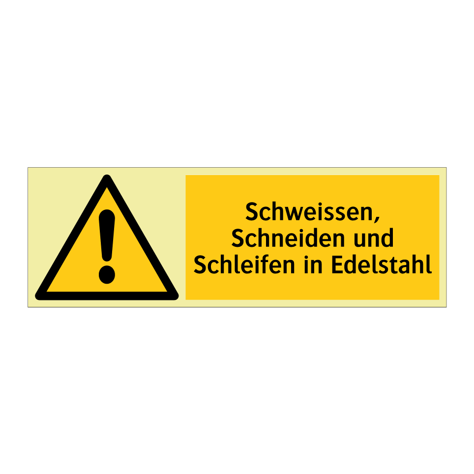 Schweissen, Schneiden und Schleifen in Edelstahl