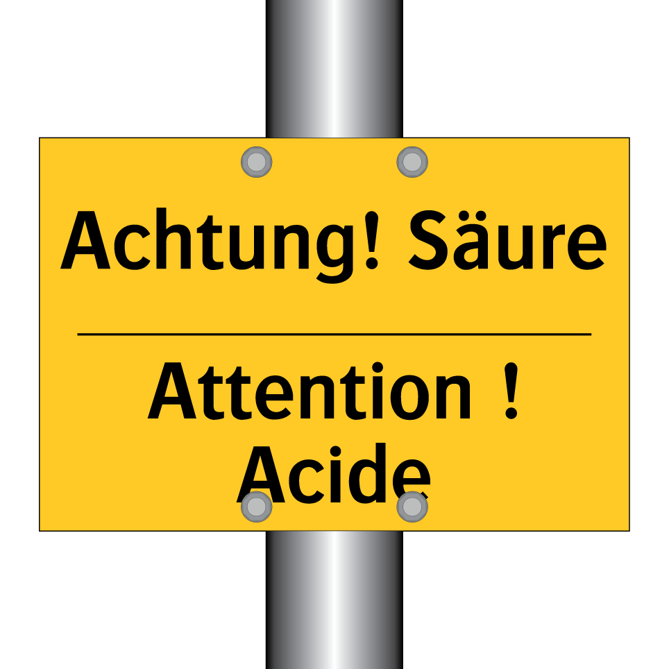 Achtung! Säure - Attention ! Acide