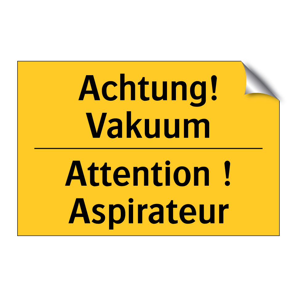 Achtung! Vakuum - Attention ! Aspirateur