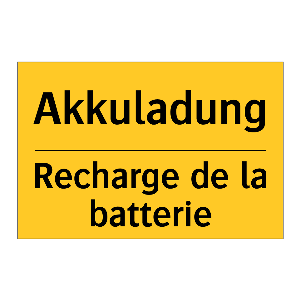 Akkuladung - Recharge de la batterie