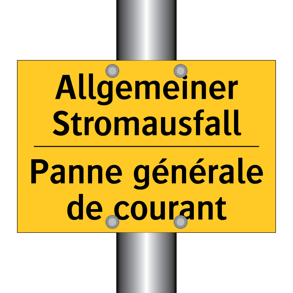 Allgemeiner Stromausfall - Panne générale de courant