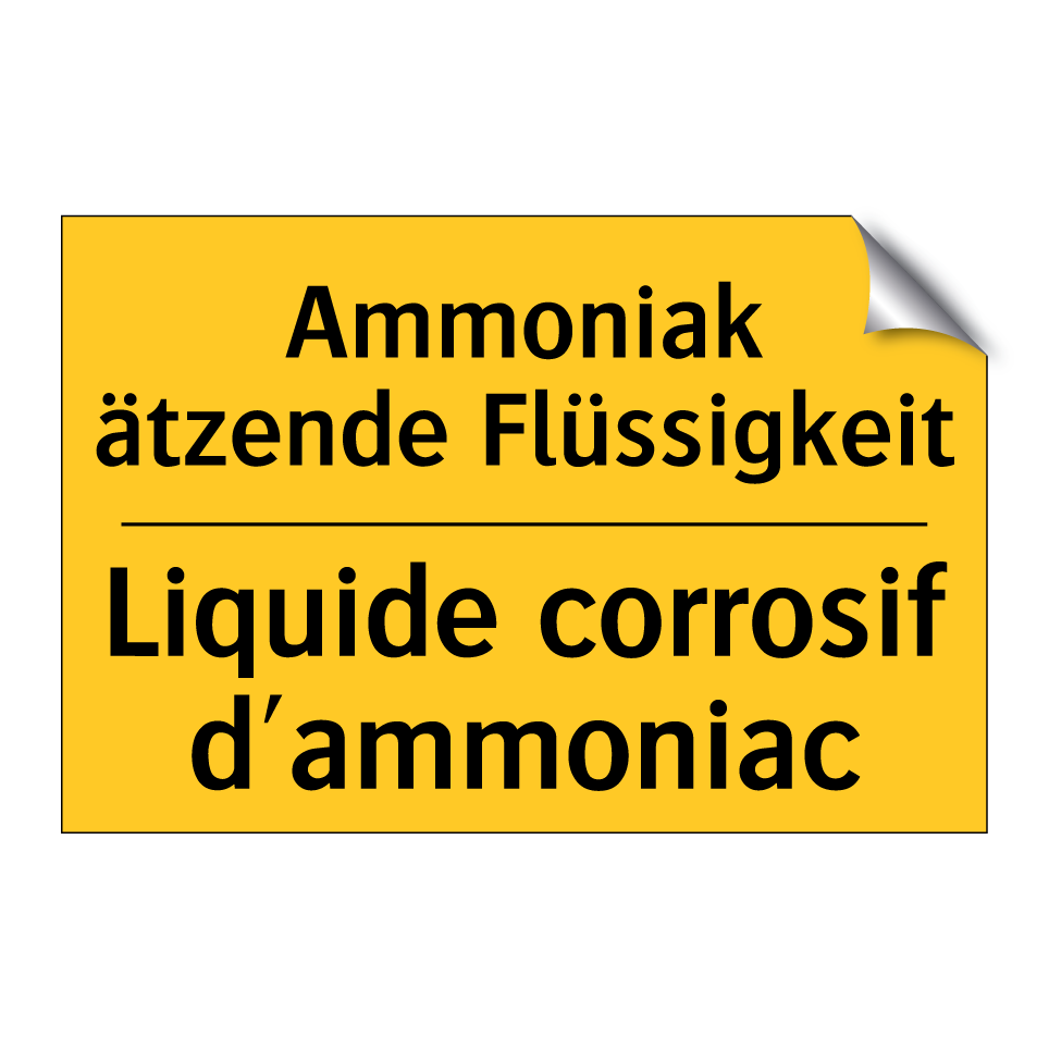 Ammoniak ätzende Flüssigkeit - Liquide corrosif d'ammoniac