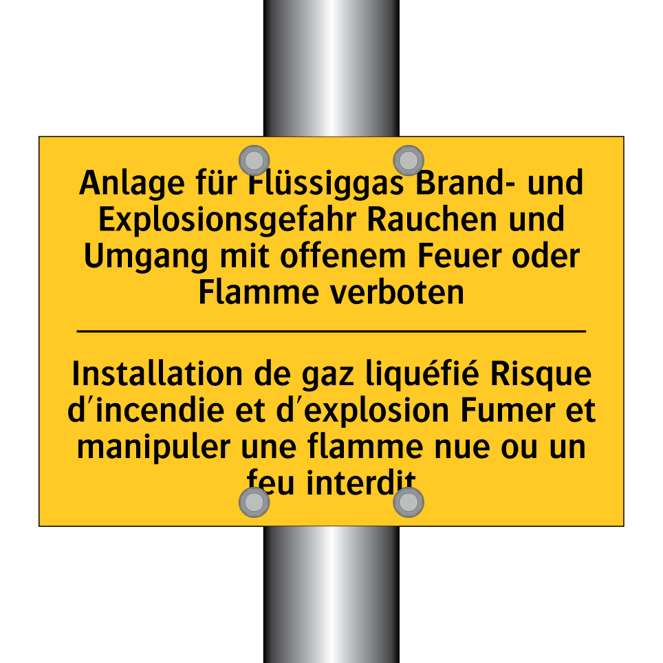 Anlage für Flüssiggas Brand- und  /.../ - Installation de gaz liquéfié Risque  /.../