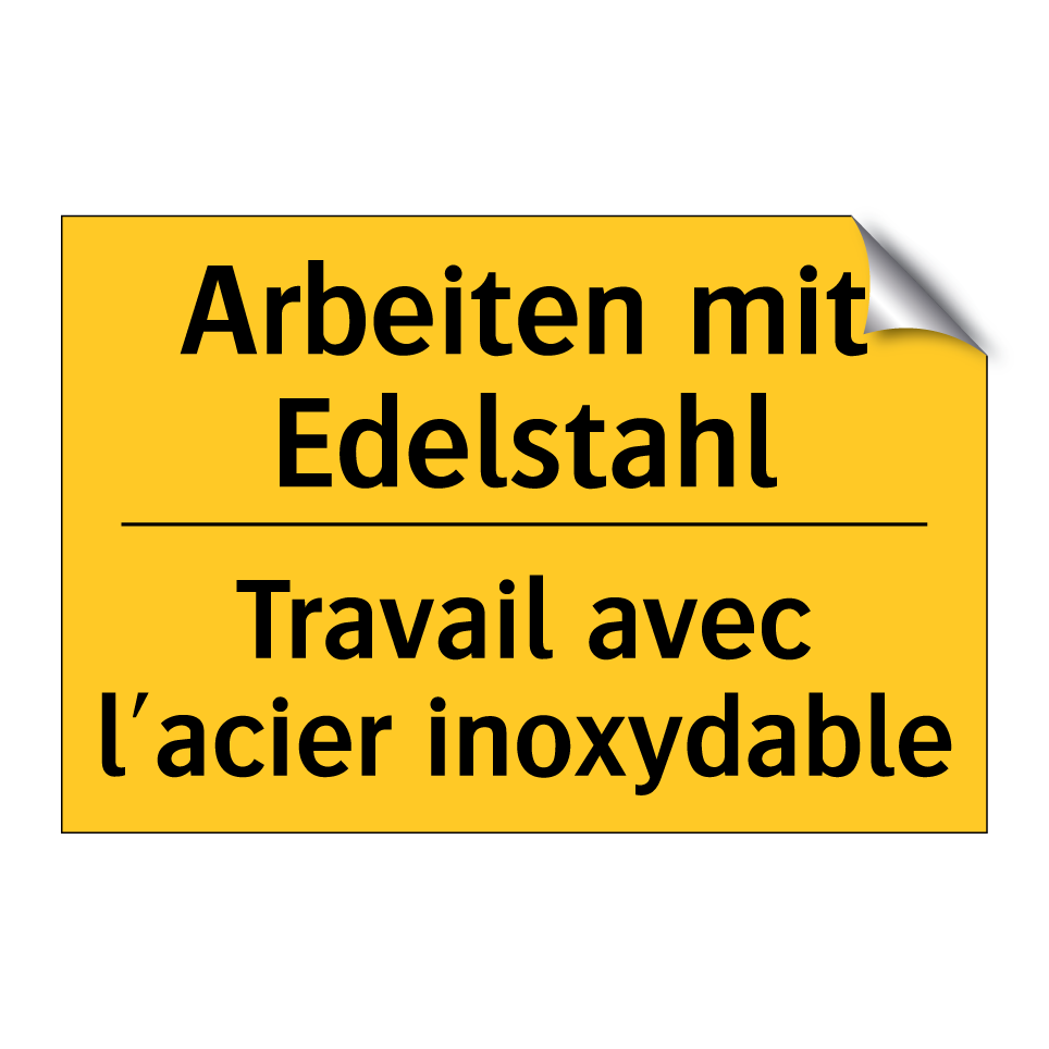 Arbeiten mit Edelstahl - Travail avec l'acier inoxydable /.../