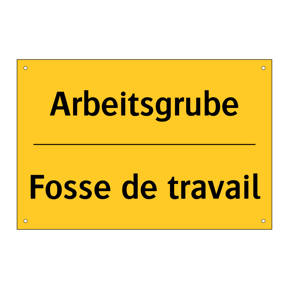 Arbeitsgrube - Fosse de travail