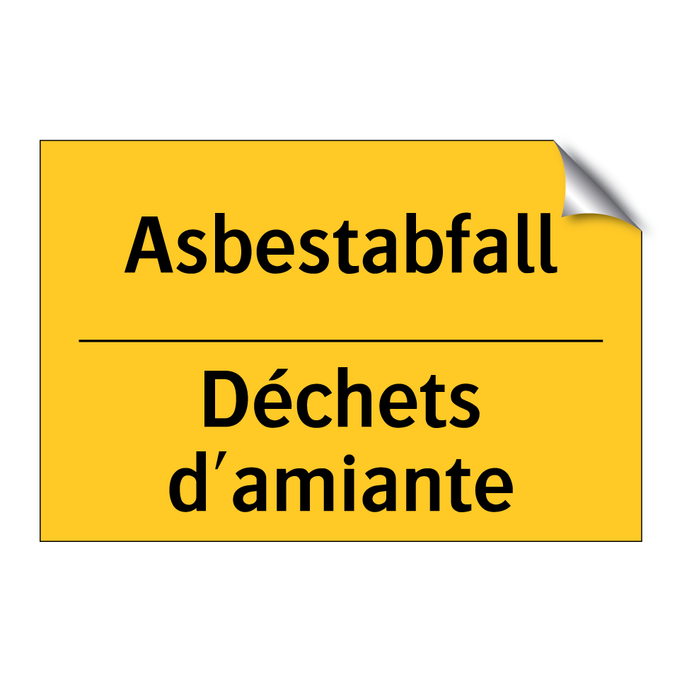Asbestabfall - Déchets d'amiante