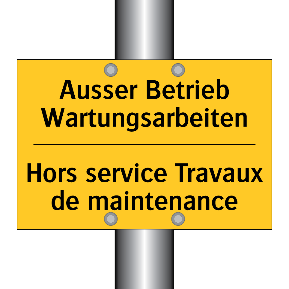Ausser Betrieb Wartungsarbeiten /.../ - Hors service Travaux de maintenance /.../