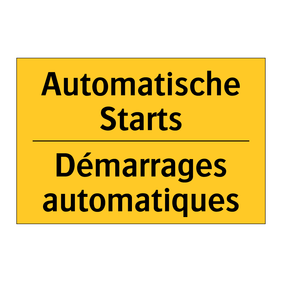 Automatische Starts - Démarrages automatiques