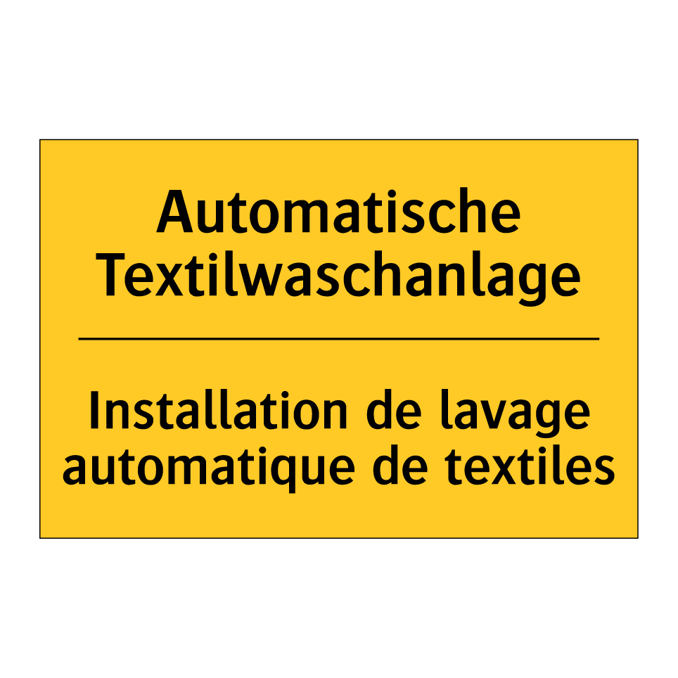 Automatische Textilwaschanlage - Installation de lavage automatique  /.../
