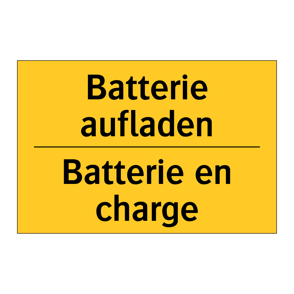 Batterie aufladen - Batterie en charge