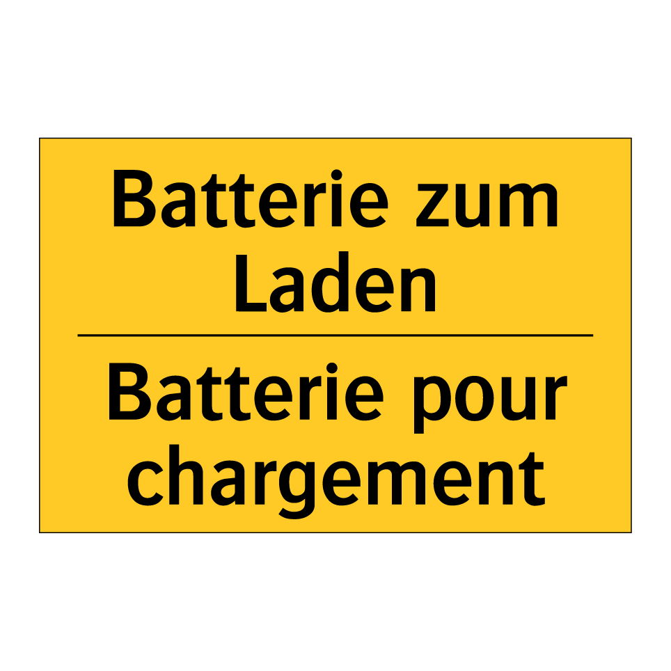Batterie zum Laden - Batterie pour chargement