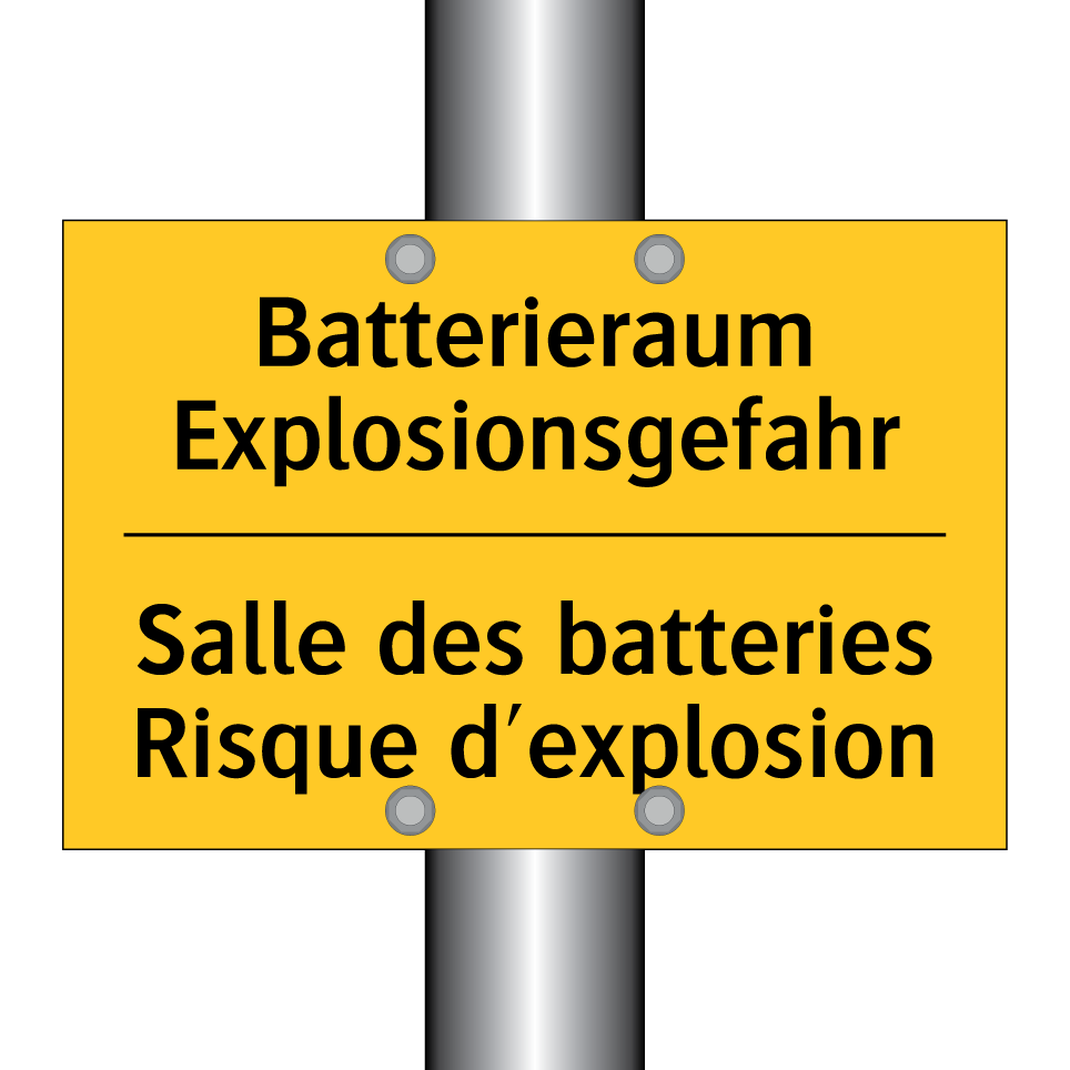 Batterieraum Explosionsgefahr - Salle des batteries Risque d'explosion /.../
