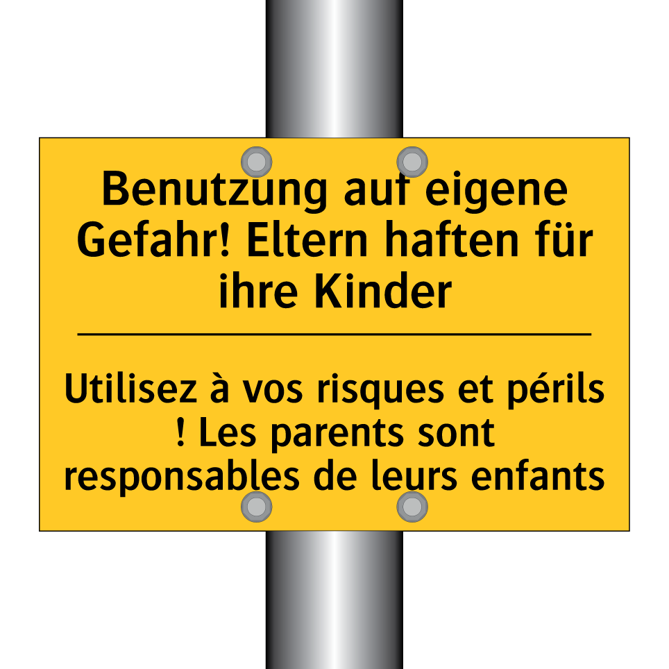 Benutzung auf eigene Gefahr! Eltern  /.../ - Utilisez à vos risques et périls  /.../