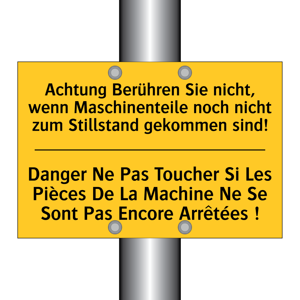 Achtung Berühren Sie nicht, wenn  /.../ - Danger Ne Pas Toucher Si Les Pièces  /.../