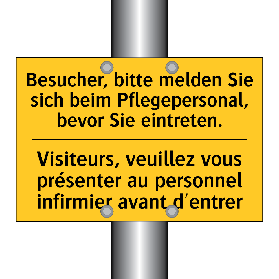 Besucher, bitte melden Sie sich  /.../ - Visiteurs, veuillez vous présenter  /.../