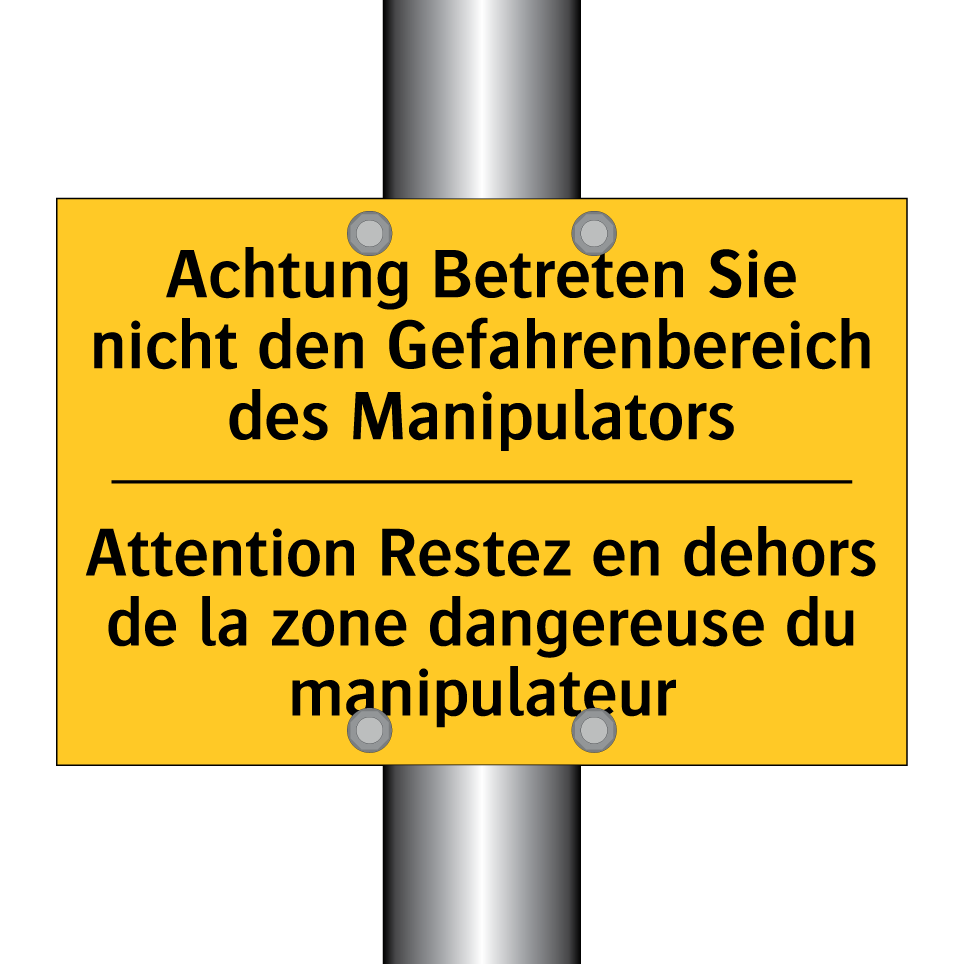 Achtung Betreten Sie nicht den  /.../ - Attention Restez en dehors de  /.../