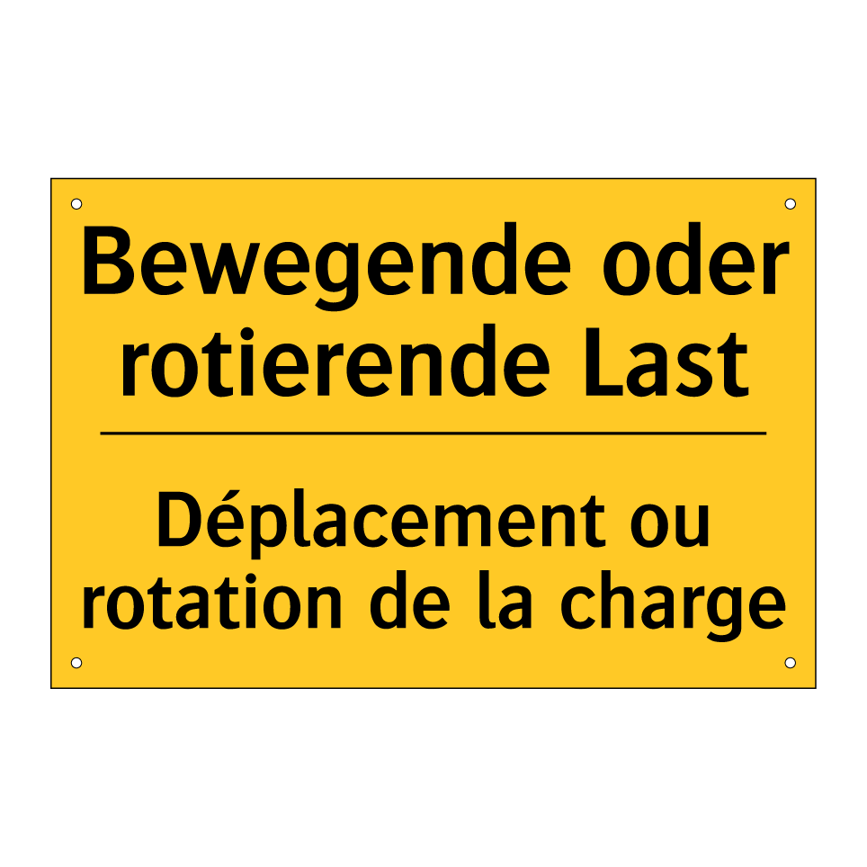 Bewegende oder rotierende Last - Déplacement ou rotation de la  /.../