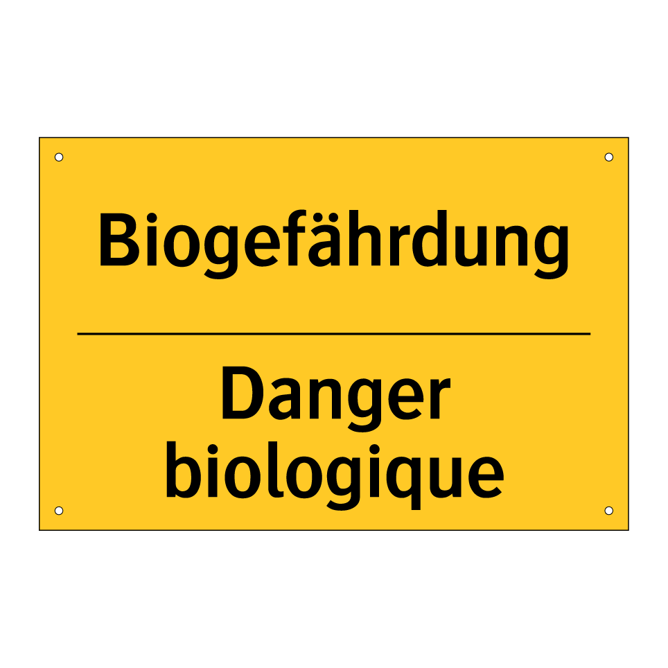 Biogefährdung - Danger biologique