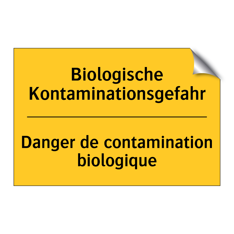 Biologische Kontaminationsgefahr /.../ - Danger de contamination biologique /.../