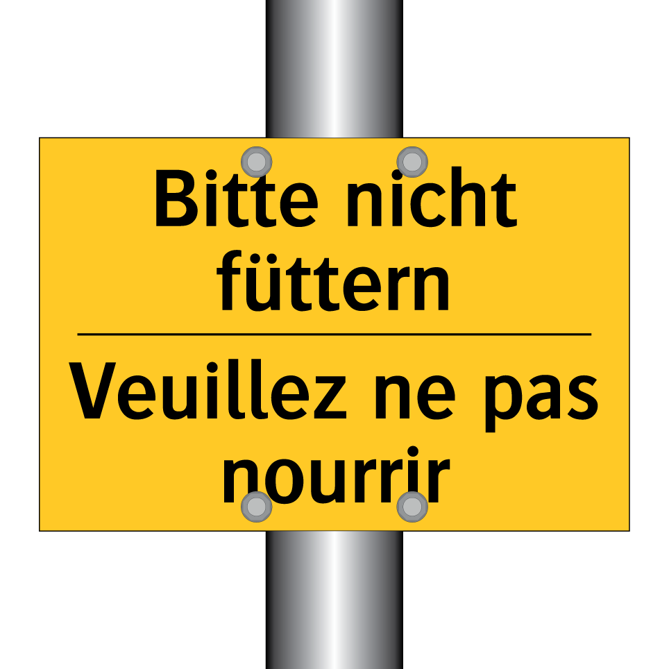 Bitte nicht füttern - Veuillez ne pas nourrir