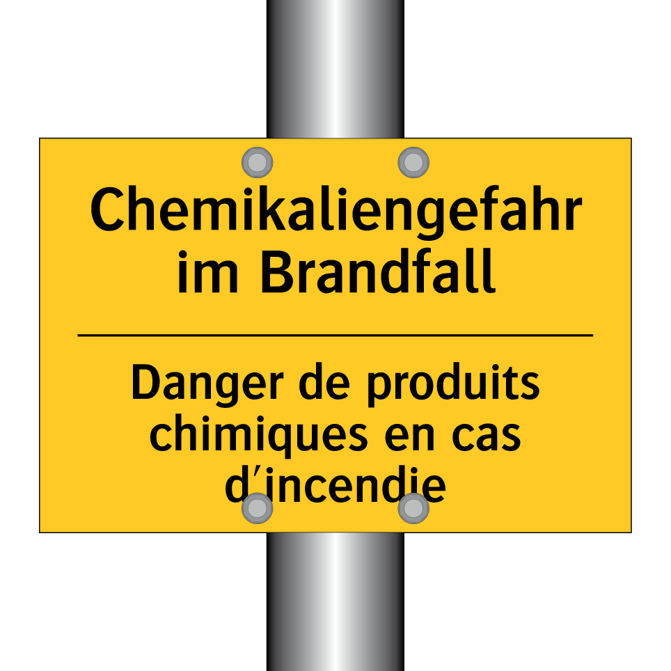 Chemikaliengefahr im Brandfall - Danger de produits chimiques en  /.../