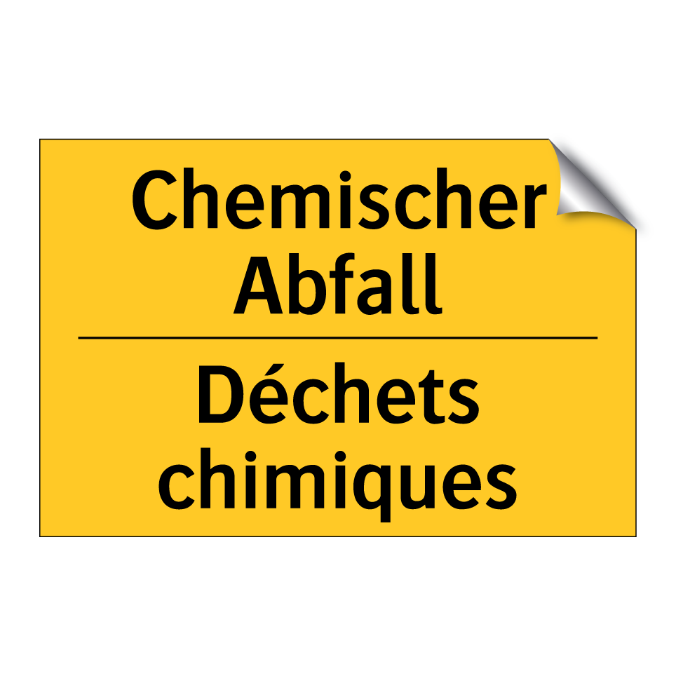 Chemischer Abfall - Déchets chimiques