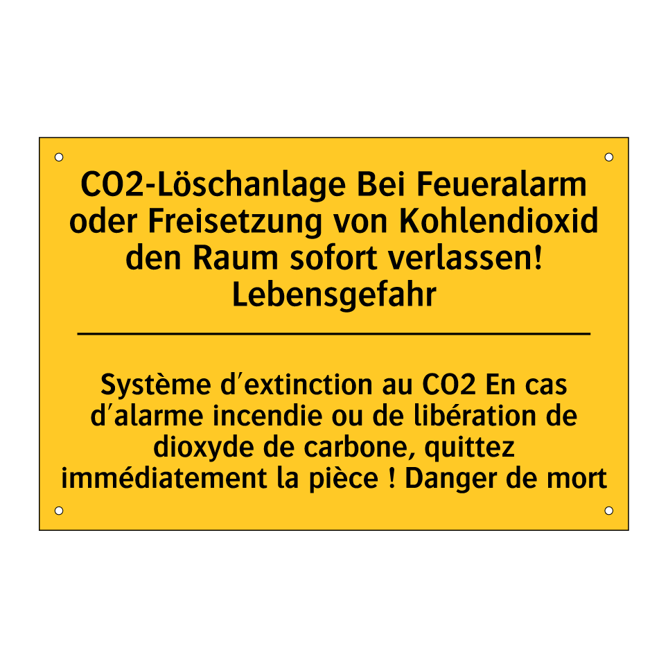 CO2-Löschanlage Bei Feueralarm  /.../ - Système d'extinction au CO2 En  /.../