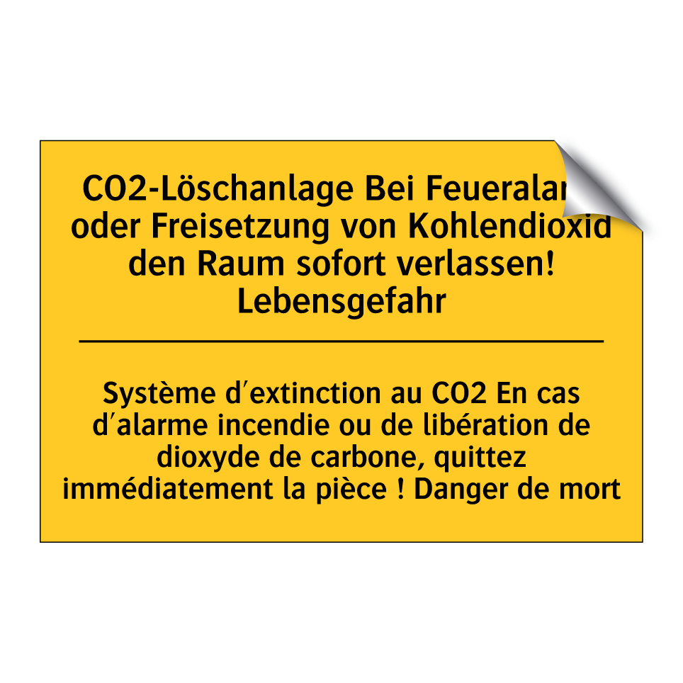 CO2-Löschanlage Bei Feueralarm  /.../ - Système d'extinction au CO2 En  /.../