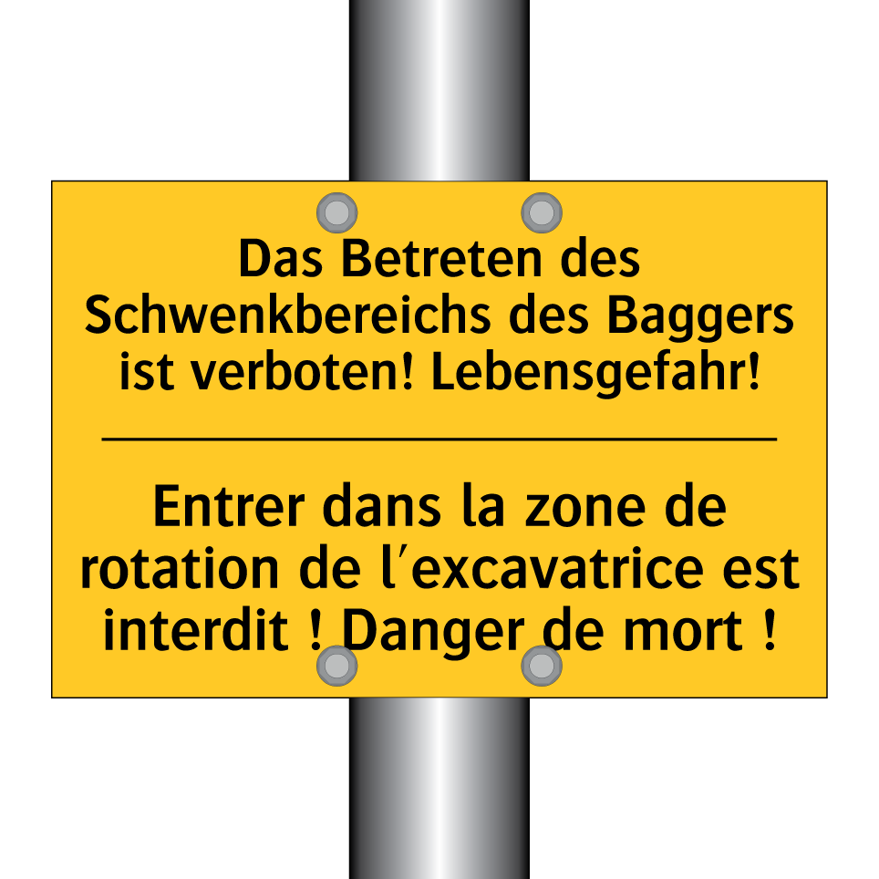 Das Betreten des Schwenkbereichs  /.../ - Entrer dans la zone de rotation  /.../