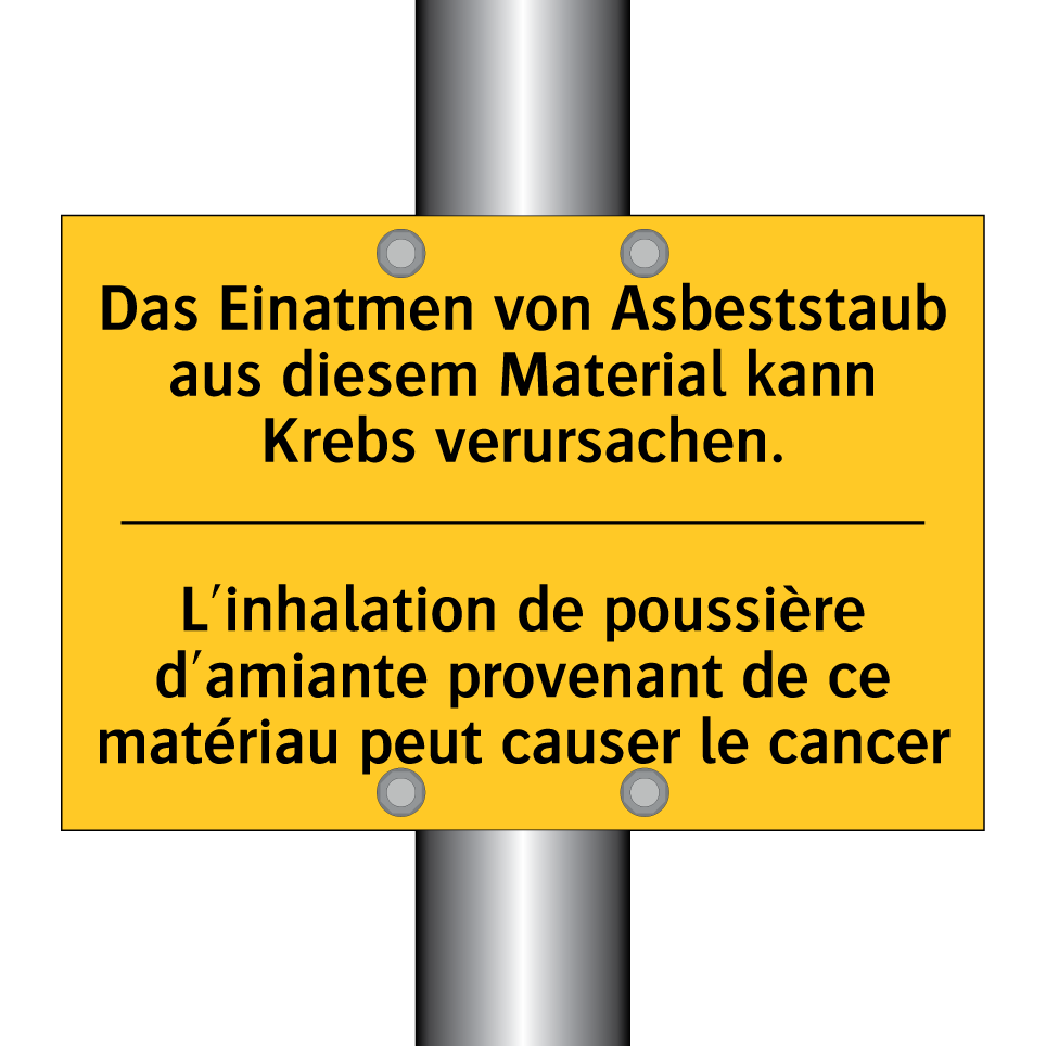 Das Einatmen von Asbeststaub aus  /.../ - L'inhalation de poussière d'amiante  /.../