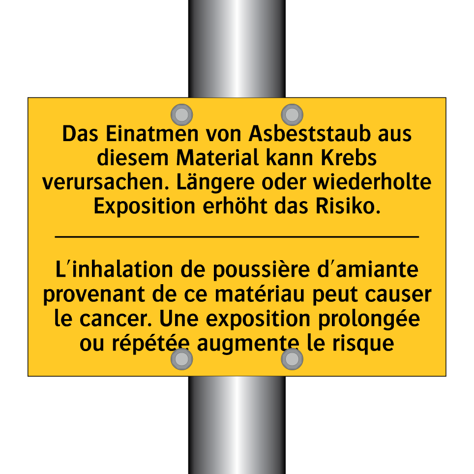 Das Einatmen von Asbeststaub aus  /.../ - L'inhalation de poussière d'amiante  /.../
