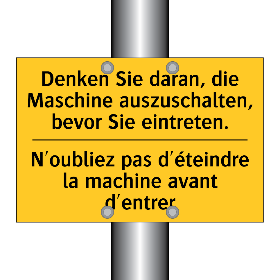Denken Sie daran, die Maschine  /.../ - N'oubliez pas d'éteindre la machine  /.../