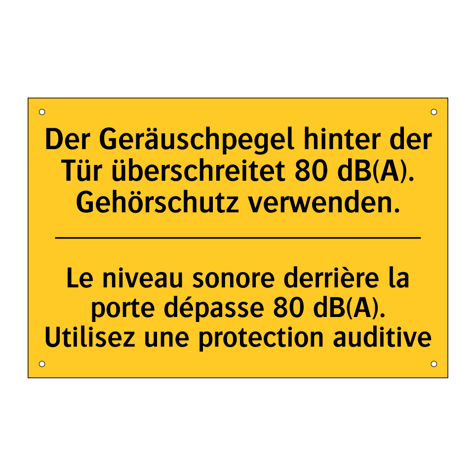 Der Geräuschpegel hinter der Tür  /.../ - Le niveau sonore derrière la porte  /.../