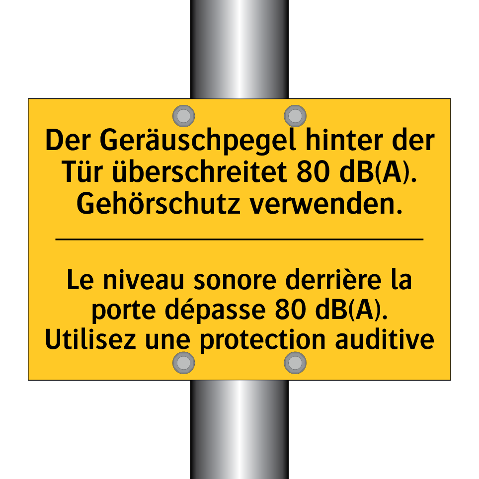 Der Geräuschpegel hinter der Tür  /.../ - Le niveau sonore derrière la porte  /.../