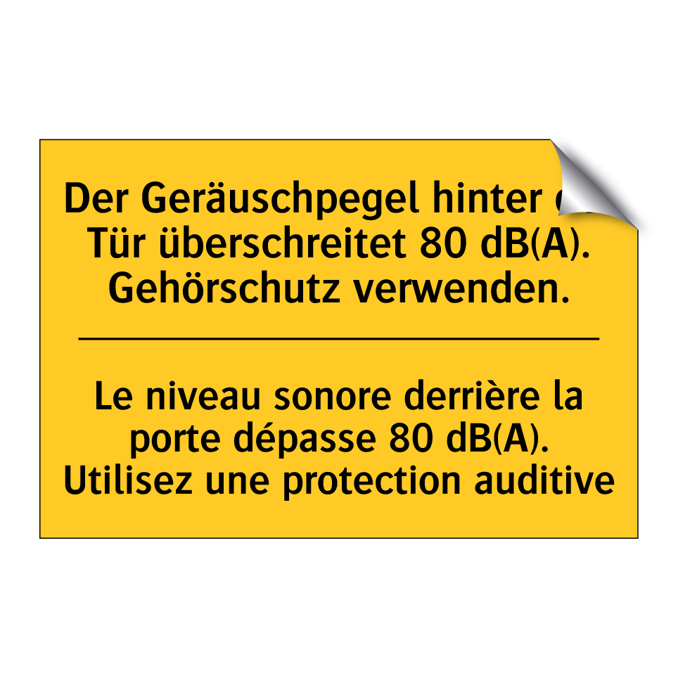 Der Geräuschpegel hinter der Tür  /.../ - Le niveau sonore derrière la porte  /.../
