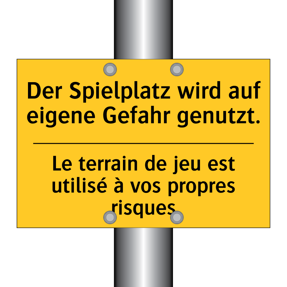 Der Spielplatz wird auf eigene  /.../ - Le terrain de jeu est utilisé  /.../