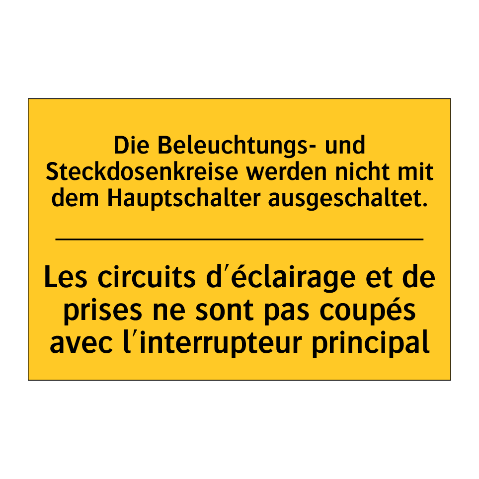 Die Beleuchtungs- und Steckdosenkreise  /.../ - Les circuits d'éclairage et de  /.../