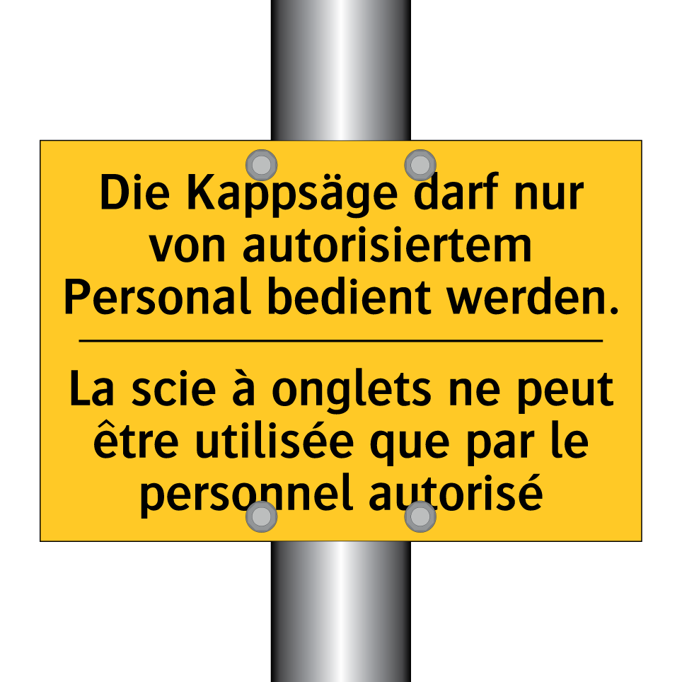 Die Kappsäge darf nur von autorisiertem  /.../ - La scie à onglets ne peut être  /.../