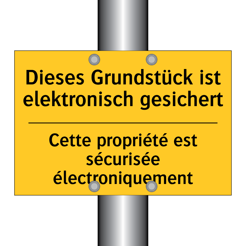 Dieses Grundstück ist elektronisch  /.../ - Cette propriété est sécurisée  /.../