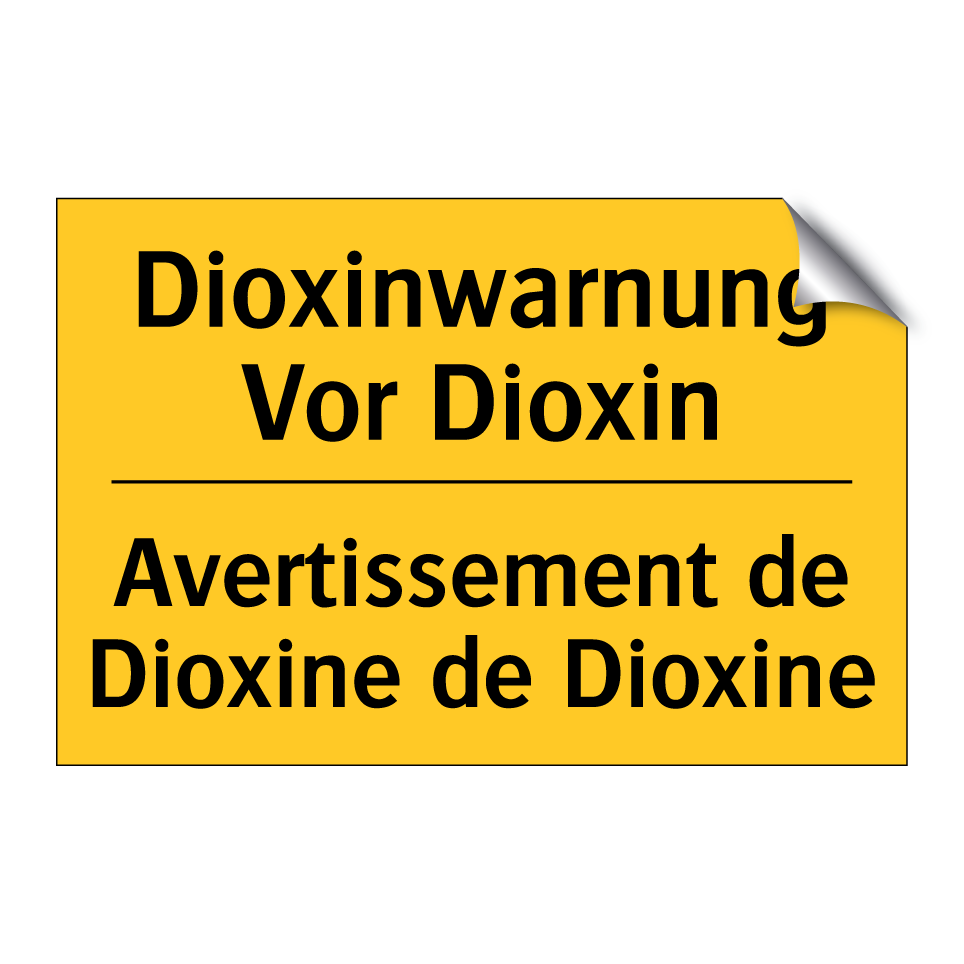 Dioxinwarnung Vor Dioxin - Avertissement de Dioxine de Dioxine /.../