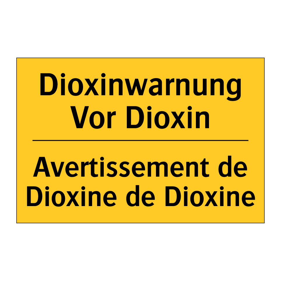 Dioxinwarnung Vor Dioxin - Avertissement de Dioxine de Dioxine /.../