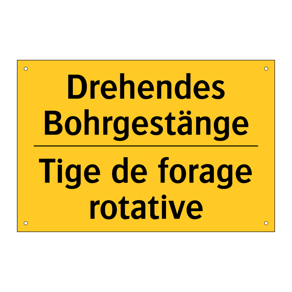 Drehendes Bohrgestänge - Tige de forage rotative