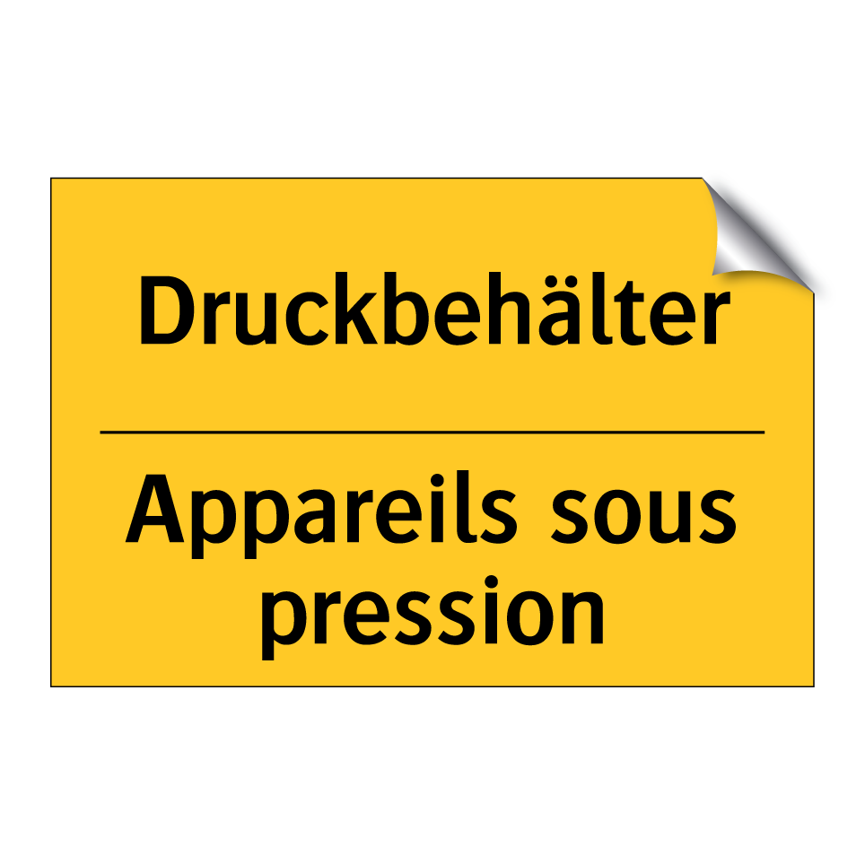 Druckbehälter - Appareils sous pression