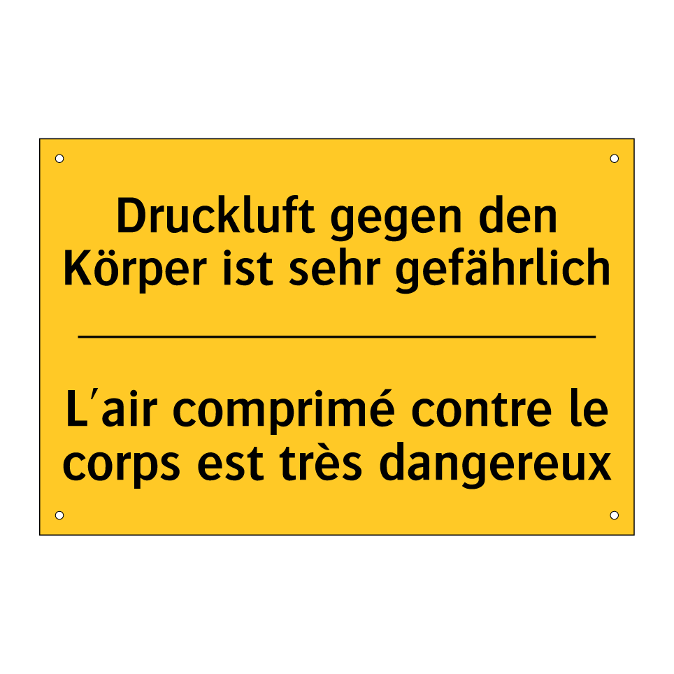 Druckluft gegen den Körper ist  /.../ - L'air comprimé contre le corps  /.../
