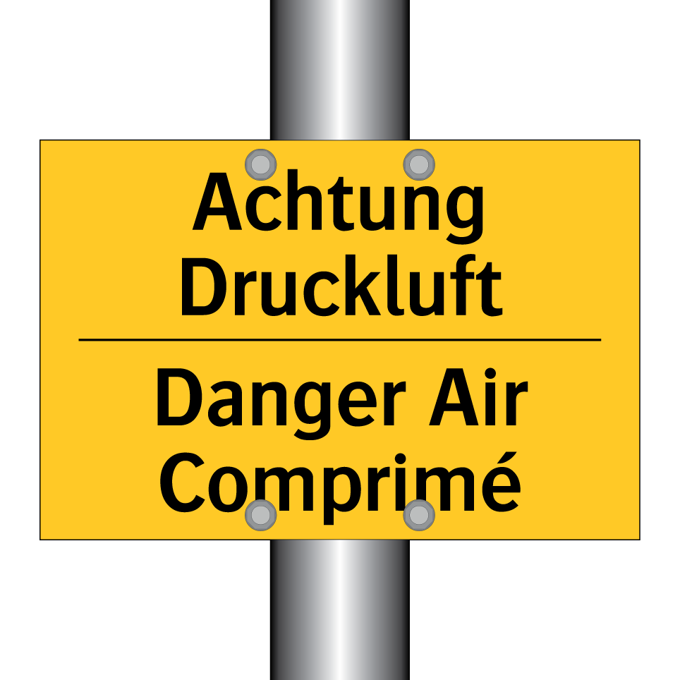 Achtung Druckluft - Danger Air Comprimé