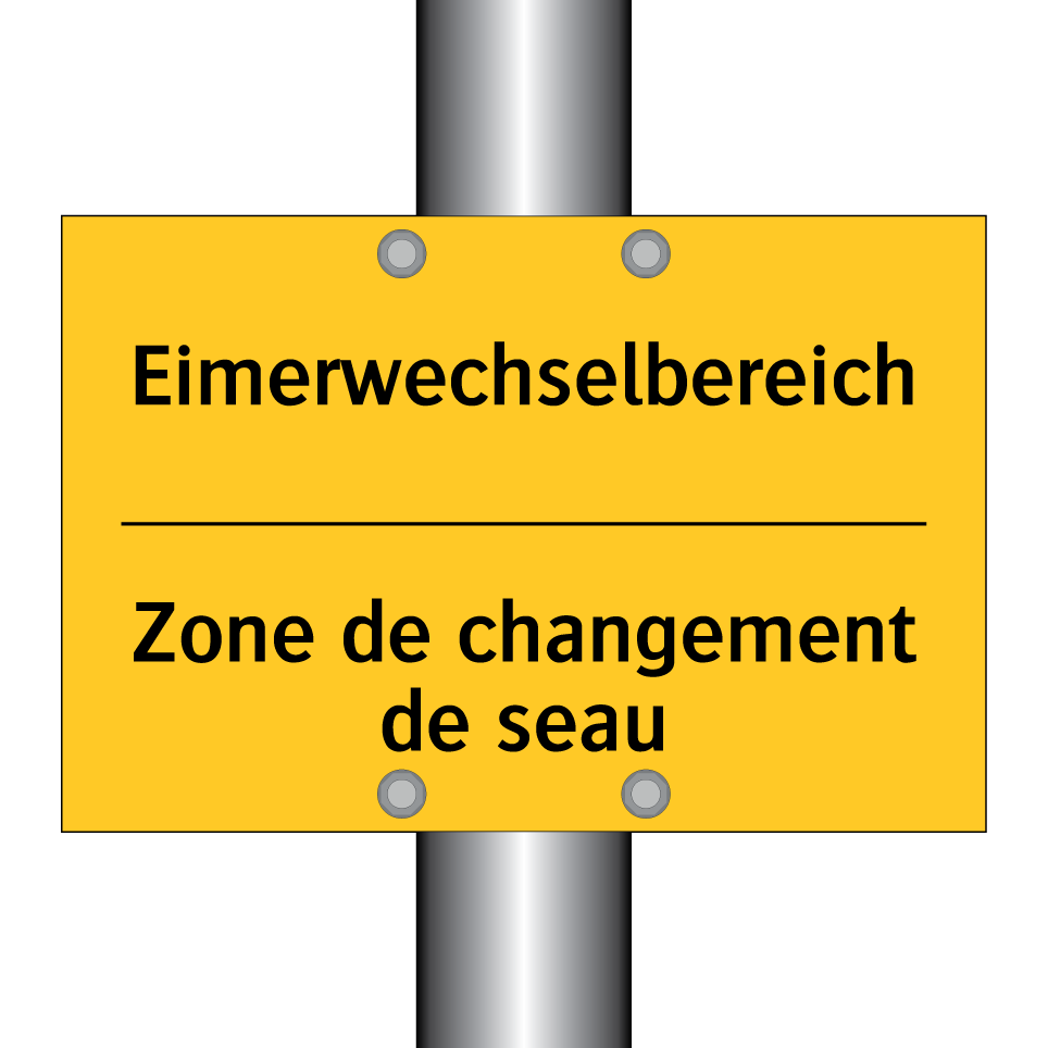 Eimerwechselbereich - Zone de changement de seau