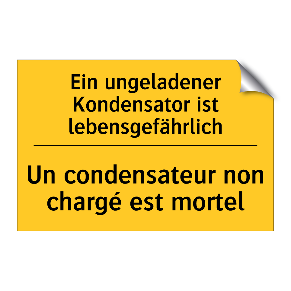 Ein ungeladener Kondensator ist  /.../ - Un condensateur non chargé est  /.../