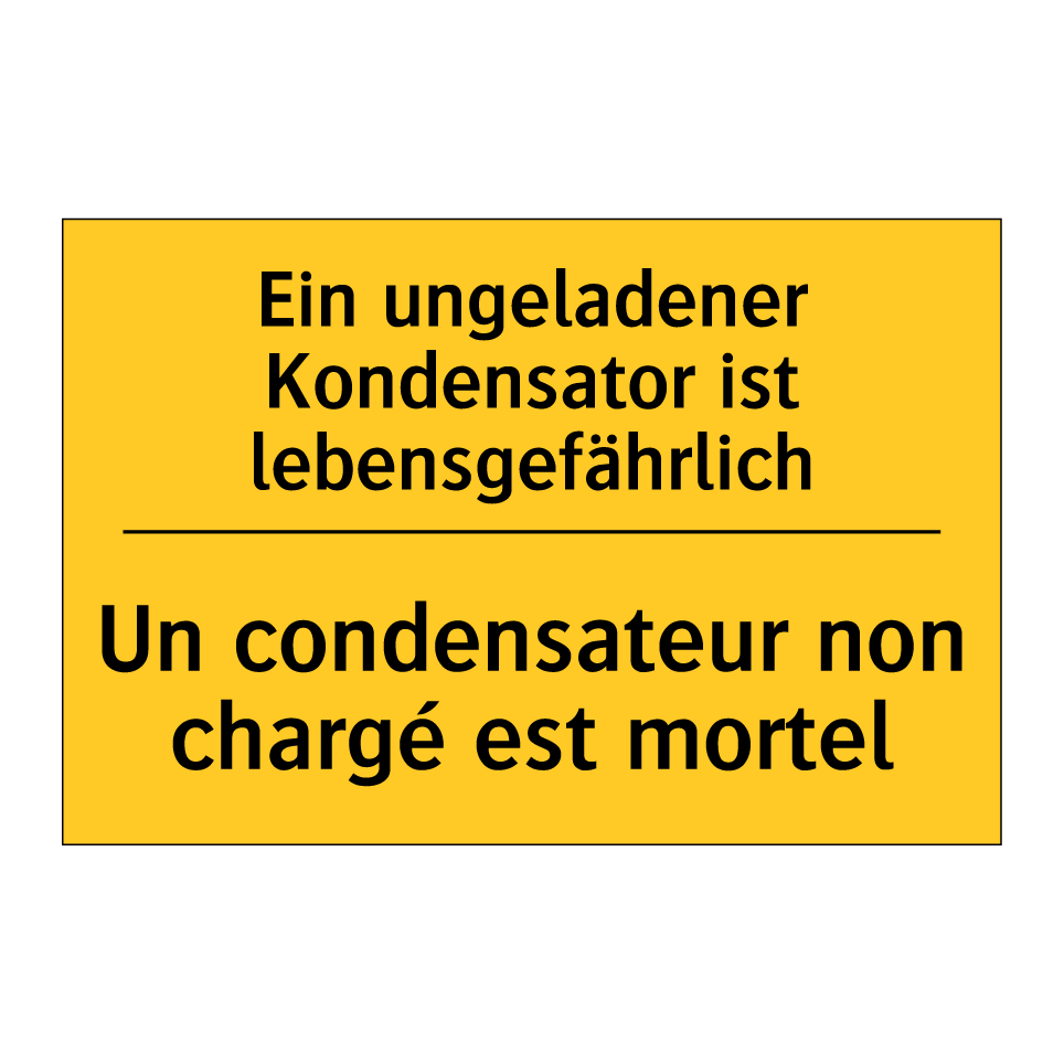 Ein ungeladener Kondensator ist  /.../ - Un condensateur non chargé est  /.../