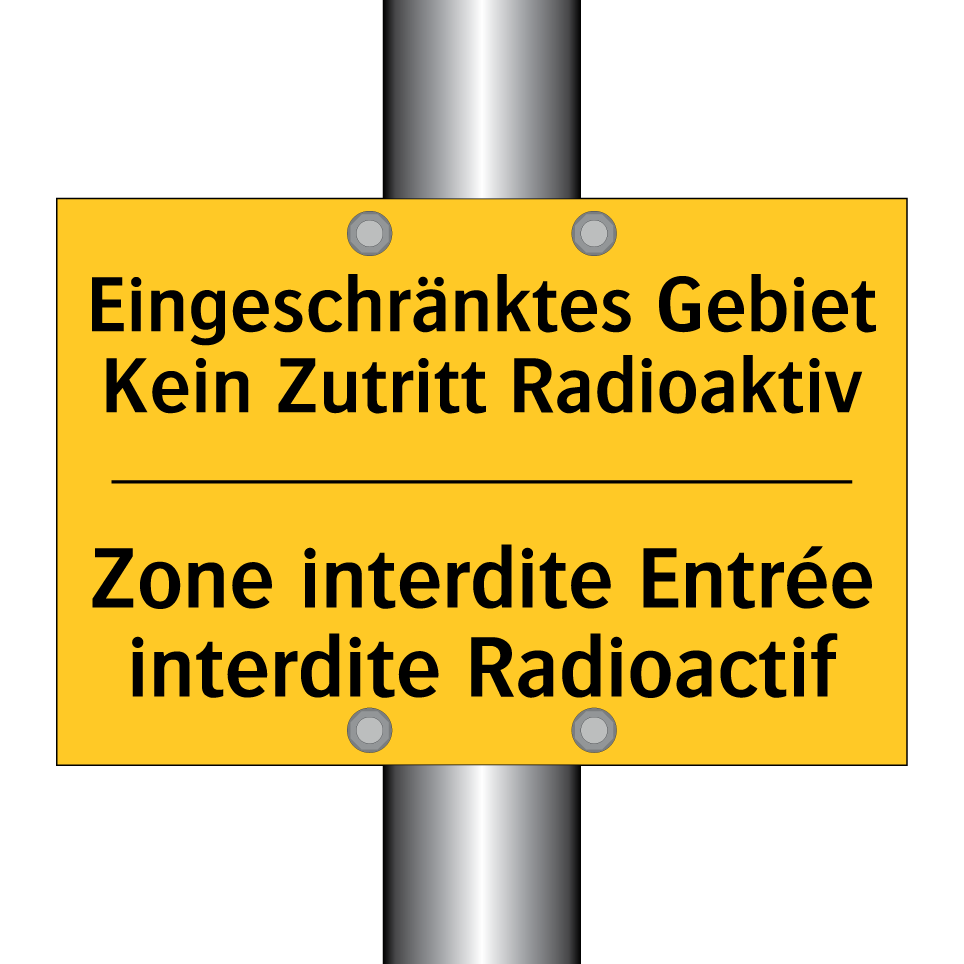 Eingeschränktes Gebiet Kein Zutritt  /.../ - Zone interdite Entrée interdite  /.../