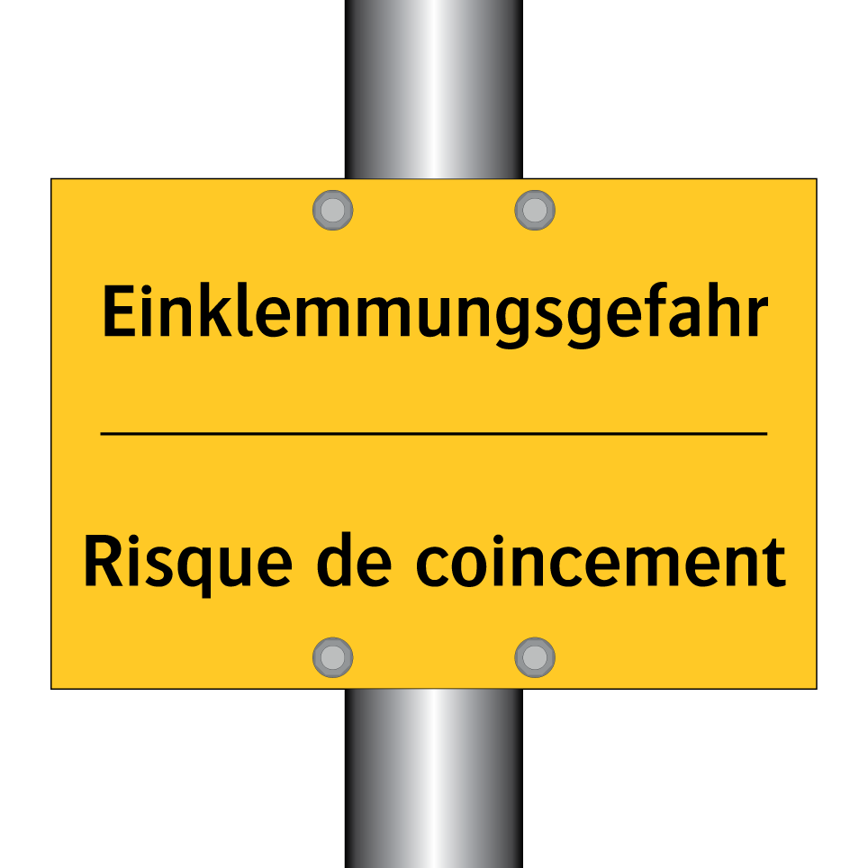 Einklemmungsgefahr - Risque de coincement